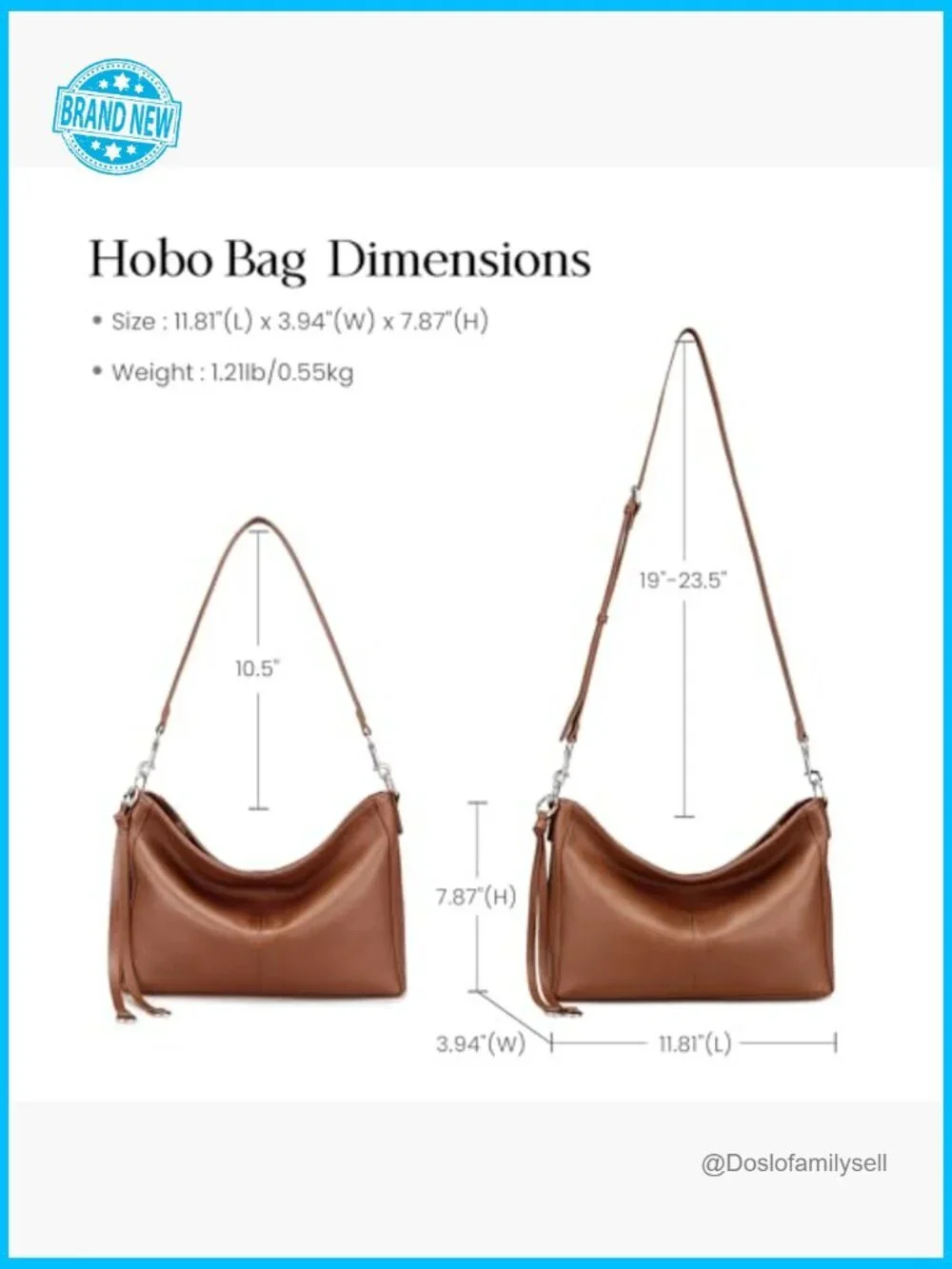 Genuine Leather Hobo Bag Anti Theft RFID Crossbody Shoulder Purse for Women